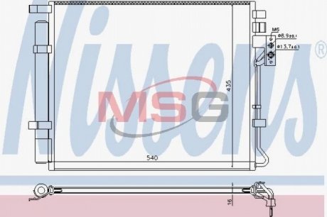 Конденсатор, кондиционер NISSENS 940594