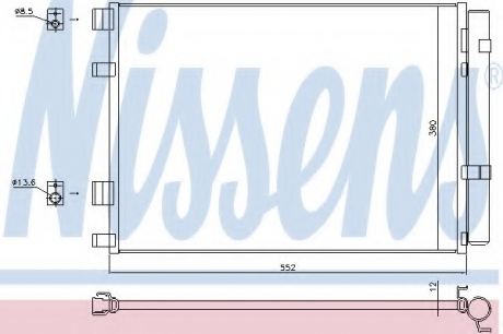Конденсатор, кондиционер NISSENS 940426