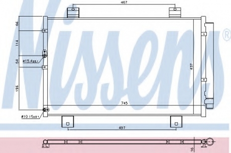 Конденсатор, кондиционер NISSENS 940697