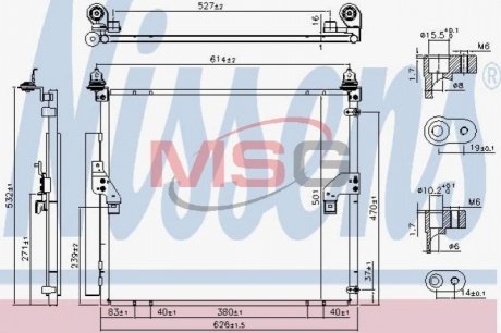 Конденсатор, кондиционер NISSENS 940617