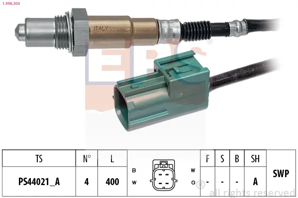 SONDA LAMBDA NISSAN 1,2/1,5 EPS 1998304 (фото 1)