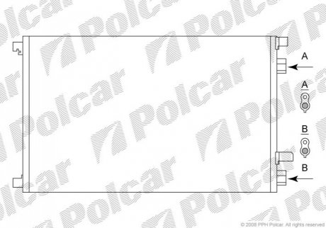 Радиаторы кондиционера Polcar 6012K8C1S