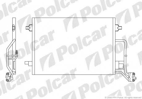 Радиаторы кондиционера Polcar 9549K8C1S (фото 1)
