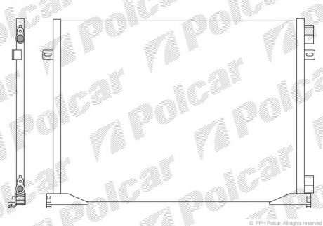 Радиаторы кондиционера Polcar 6026K8C1S (фото 1)