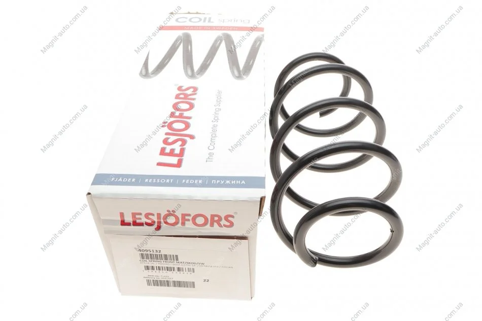 Пружина перед. SEAT/SKOD/VW, ATECA 16- / KODIAQ / GOLF 2,0 TDI 14- / OCTAVIA 4X4 / TIGUAN LESJOFORS 4095132 (фото 1)