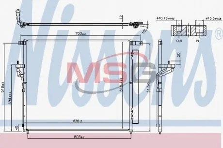 Конденсатор, кондиционер NISSENS 940266