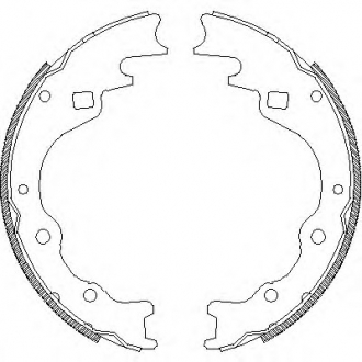 Комплект тормозных колодок REMSA 436500