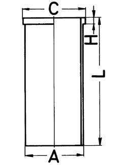 Гильза цилиндра KOLBENSCHMIDT 89513190