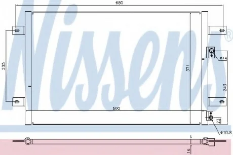 Конденсатор, кондиционер NISSENS 94251