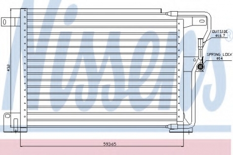 Конденсатор, кондиционер NISSENS 94346