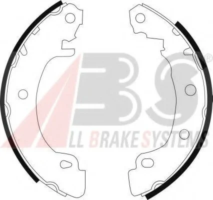 Тормозные колодки зад. Renault Megane I 96-03,III 08- (Bendix) A.B.S. 8988 (фото 1)