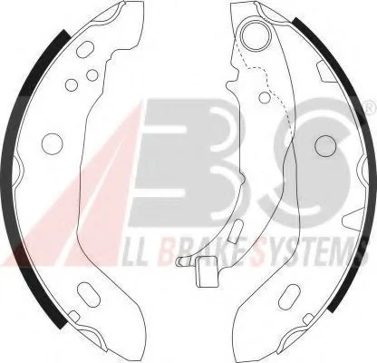 Колодки ручного гальма W168 97-04 (TRW) A.B.S. 9041 (фото 1)