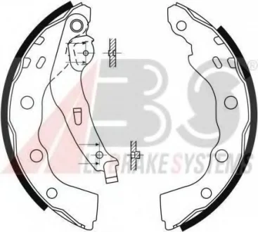 Комплект гальмівних колодок A.B.S. 9088