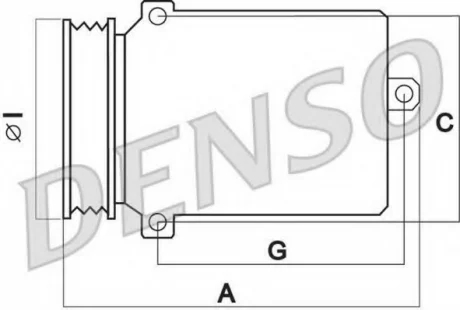Компрессор кондиционера DENSO DCP02090