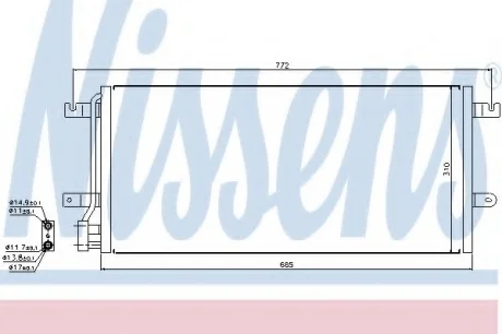 Конденсатор, кондиционер NISSENS 94524