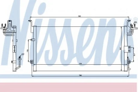 Радіатор кондиціонера NISSENS 94775