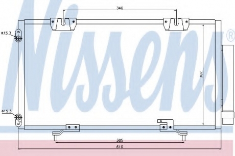 Конденсатор, кондиционер NISSENS 94540