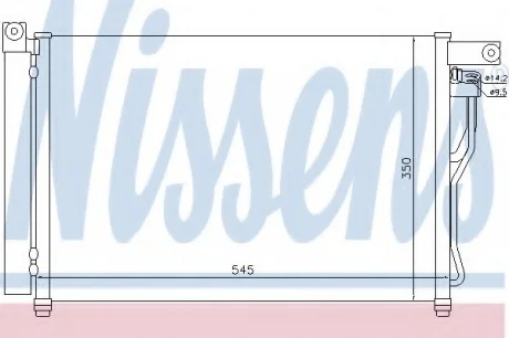 Конденсатор без хладогену NISSENS 94895