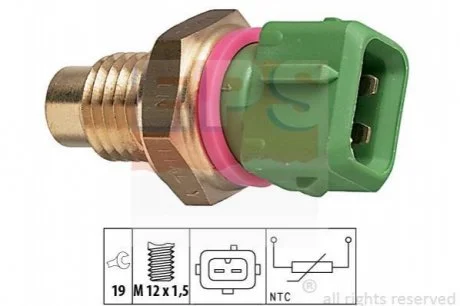 Датчик указ.температури Peugeot 106 I (1A/C) 09. EPS 1830114