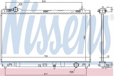 CHЈODNICA SILNIKA LEXUS NISSENS 646948