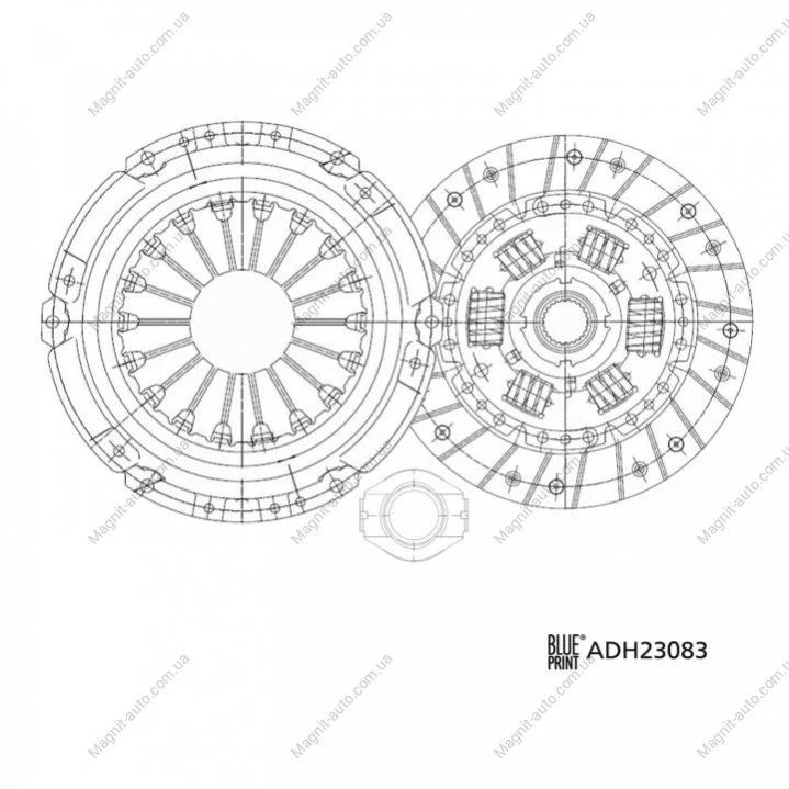 Комплект сцепления BLUE PRINT ADH23083 (фото 1)