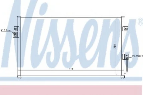 Конденсер кондиционера NISSENS 94634