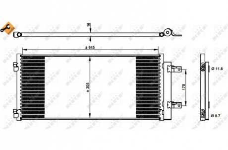 CHЈODNICA KLIMATYZACJI OPEL NRF 350338