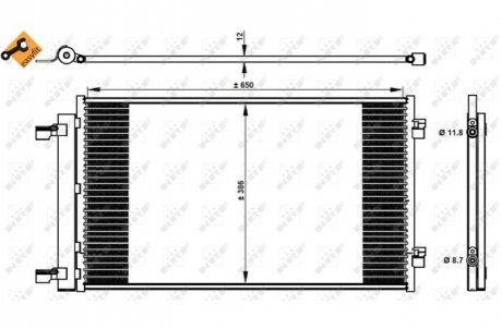 CHЈODNICA KLIMATYZACJI OPEL NRF 350339