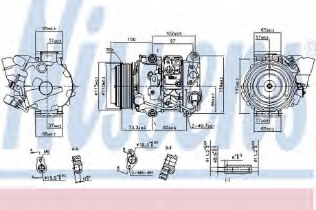 Компрессор, кондиционер NISSENS 890142