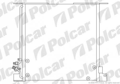 Радиаторы кондиционера Polcar 5012K8C1 (фото 1)