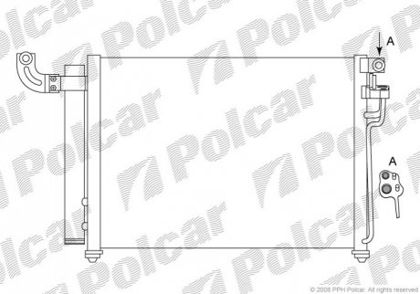 Радиаторы кондиционера Polcar 4117K8C2