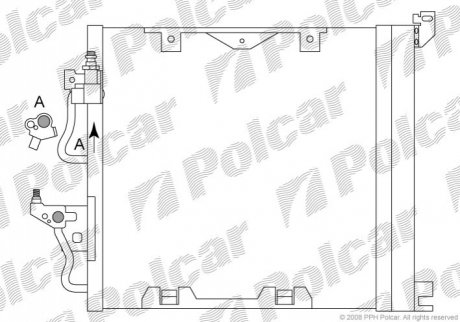 Радиаторы кондиционера Polcar 5509K8C4