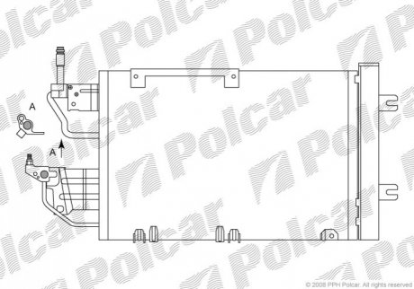 Радиаторы кондиционера Polcar 5509K8C5 (фото 1)