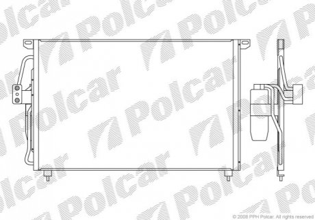 Радиаторы кондиционера Polcar 5527K8C1