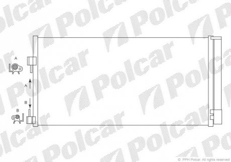 Радиаторы кондиционера Polcar 6039K8C1 (фото 1)