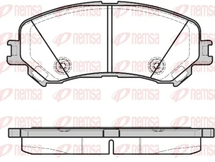 Колодки тормозные дисковые REMSA 131820