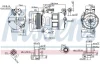 Компрессор VOLVO XC60 I (2009) XC60 2.4 D5 NISSENS 890062 (фото 8)