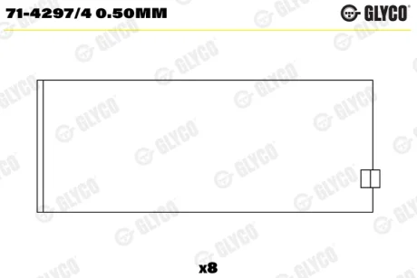 Підшипник ковзання Glyco 7142974050mm