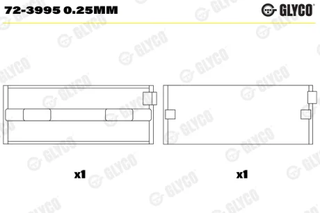 Головний ролик Glyco 723995025mm