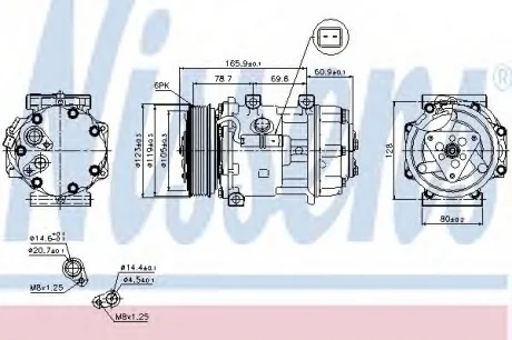 Компрессор, кондиционер NISSENS 89136