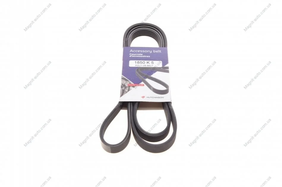 Ремень генератора (поликлиновый) HUTCHINSON 1850K5 (фото 1)