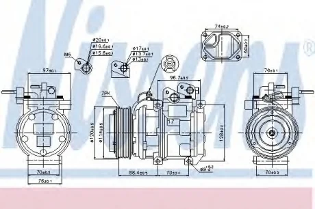 Компрессор, кондиционер NISSENS 89256