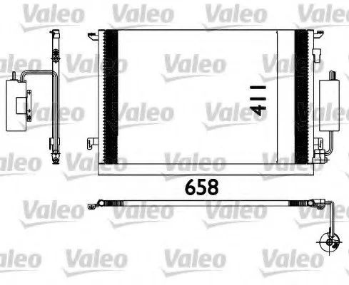 Радиатор кондиционера VECTRA 2.0-2.2 02-08 Valeo 817648 (фото 1)