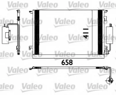 Радіатор кондиціонера VECTRA 2.0-2.2 02-08 Valeo 817648