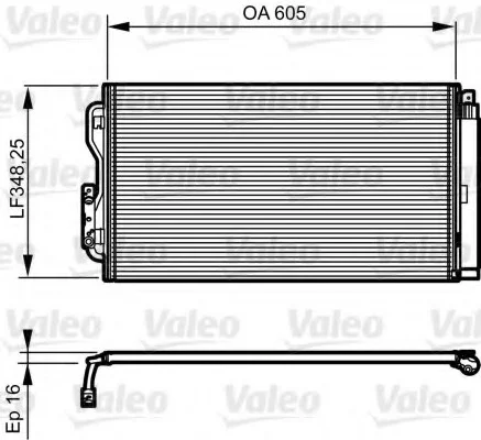 Конденсатор, кондиционер VALEO Valeo 814190 (фото 1)