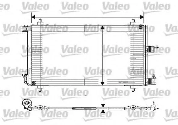 Конденсатор, кондиционер VALEO Valeo 817508 (фото 1)