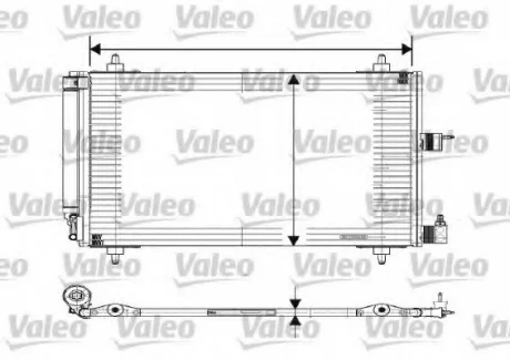 Конденсатор, кондиционер VALEO Valeo 817508