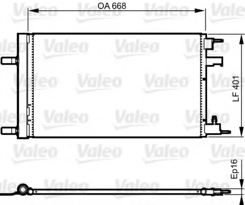 Конденсатор, кондиционер VALEO Valeo 814202 (фото 1)