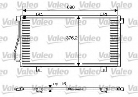 Конденсатор, кондиционер Valeo 817742