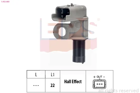 Датчик р/валу Peugeot/Citroen Berlingo/ C3/ C4/ C5/ Evasion/ Xantia 1.6 HDI 110, 2.0 HDi 05- EPS 1953460